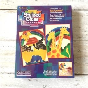 Stained Glass Craft Kit Set Kids Adults Makes 2 Quincrafts Brand NEW